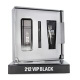 Carolina Herrera 212 VIP Men Black darilni set parfumska voda 100 ml + gel za prhanje 100 ml + parfumska voda 10 ml