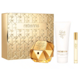 Paco Rabanne Lady Million darilni set, parfumska voda 80 ml + losjon za telo 100 ml + parfumska voda 10 ml - poškodovano embalažo