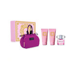 Versace Bright Crystal Darilni set, Toaletna voda 90ml + Gel za prhanje 100ml + Mleko za telo 100ml + Bag