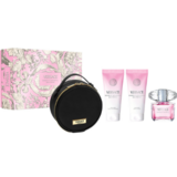 Versace Bright Crystal darilni set, toaletna voda 90 ml + losjon za telo 100 ml + gel za prhanje 100 ml + torbica