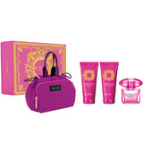 Versace Bright Crystal Absolu darilni set, parfumska voda 90 ml + losjon za telo 100 ml + Gel za prhanje 100 ml + kozmetična torbica