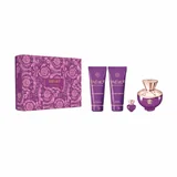 Versace Dylan Purple Darilni set, parfumska voda 100 ml + Gel za prhanje 100 ml + losjon za telo 100 ml + parfumska voda 5 ml