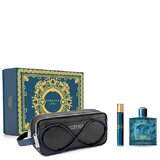 Versace Eros Darilni set, Parfumska voda 100ml + Parfumska voda 10ml + kozmetična torbica