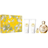 Versace Eros Pour Femme Darilni set, Parfumska voda 100 ml + Mleko za telo 100ml + Gel za prhanje 100ml + Parfumska voda 5ml