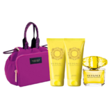 Versace Yellow Diamond Darilni set, Toaletna voda 90ml + Mleko za telo 100ml +Gel za prhanje 100ml + torba