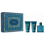 Versace Eros Darilni set 2020 Toaletna voda 50ml + Gel za prhanje 50ml + After Shave Balm 50ml