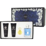 Versace Versace pour Homme darilni set, toaletna voda 100 ml + 100 ml balzam za po britju + 100 ml Gel za prhanje + obesek za ključe