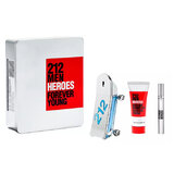 Carolina Herrera 212 Men Heroes Darilni set, toaletna voda 90 ml + gel za prhanje 100 ml + toaletna voda 10 ml Darilni set 2020 toaletna voda 90 ml + toaletna voda 100 ml + toaletna voda 10 ml