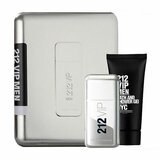 Carolina Herrera 212 VIP Men Darilni set, Toaletna voda 100ml + Gel za prhanje 100ml (Metal Box)