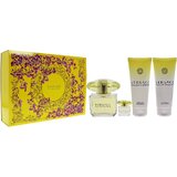 Versace Yellow Diamond Darilni set, Toaletna voda 90ml + Mleko za telo 100ml +Gel za prhanje 100ml + Toaletna voda 5ml