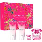 Versace Bright Crystal Absolu Darilni set, Parfumska voda 90 ml + Mleko za telo 100ml + Gel za prhanje 100ml + Parfumska voda 5ml