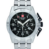 Swiss Alpine Military 7063.9137 Chronograph Mens Watch 45mm 10ATM