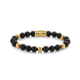 Rebel & Rose Bracelet Matt Black Madonna RR-8DV05-G-M mens