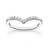 Thomas Sabo Ladies Ring TR2394-051-14-54 V-shape size 54