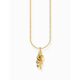 Thomas Sabo KE2269-413-39-L45V Gold-plated chain w. rose pendant 