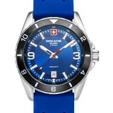Swiss Alpine Military 7034.1836 Mens Watch Sierra silver blue 42mm 10ATM