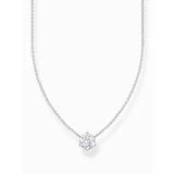Thomas Sabo KE2210-051-14-L45V Silver necklace w. white zirconia pendant 