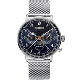 Zeppelin 7036M-3 Hindenburg LZ129 men`s watch moon phase 40mm 3ATM