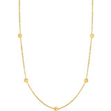 ANIA HAIE NAU001-07YG Gold Beaded Ladies Necklace Gold 14K, adjustable