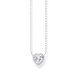 Thomas Sabo KE2280-051-14-L45V Silver Necklace with Halo-Pendant in Heart Shape 40-45 cm Ladies