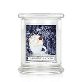 Kringle Candle Cashmere & Cocoa srednje velika 2-stenjeva dišeča sveča (411 g)