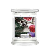 Dišeča sveča Kringle Candle Fig & Fir medium 2-wick (411 g)