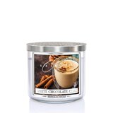 Dišeča sveča Kringle Candle White Chocolate Chai s 3 stenji 411 g