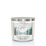 Dišeča sveča Kringle Candle TUMBLER Winter Evergreen s 3 stenji (411 g)