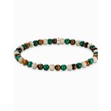 Thomas Sabo A2183-468-7-L19 Unisex Bead Armband in Erd- und Grüntönen