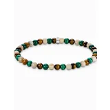 Thomas Sabo A2183-468-7-L19 Unisex Bead Armband in Erd- und Grüntönen