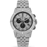 Louis XVI LXVI1122 Majeste Full Iced Chronograph Mens Watch 43mm 5ATM