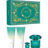 Versace Crystal Emerald Darilni set, Eau de parfum 90ml + Eau de parfum 5ml + Body lotion 100ml + Shower gel 100ml