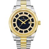 Paul Rich PR-47457 Mens Watch Crown Legacy Silver Gold Aventurine Blue 40mm 5ATM