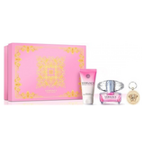 Versace Bright Crystal darilni set, toaletna voda 90 ml + losjon za telo 100 ml + obesek za ključe