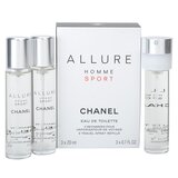 Chanel Allure Homme Sport Toaletna voda 3 x 20ml (3 x refill)