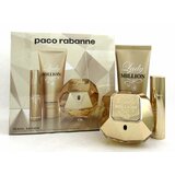 Paco Rabanne Lady Million darilni set, parfumska voda 80 ml + losjon za telo 100 ml + parfumska voda 10 ml
