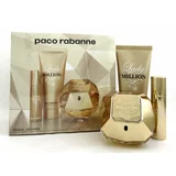 Paco Rabanne Lady Million darilni set, parfumska voda 80 ml + losjon za telo 100 ml + parfumska voda 10 ml