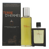 Hermes Terre D'Hermes Parfum darilni set, polnilo za parfumsko vodo 125 ml + polnilo za parfumsko vodo 30 ml