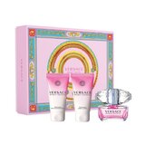Versace Bright Crystal darilni set, toaletna voda 50 ml + gel za tuširanje 50 ml + losjon za telo 50 ml