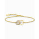 Thomas Sabo A2163-414-14-L19V Gold-plated bracelet w. intertwined hearts