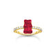 Thomas Sabo TR2459-414-10-54 Gold ring w. red Goldbears 