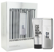 Carolina Herrera 212 VIP Men Darilni set, toaletna voda 100 ml + gel za tuširanje 100 ml (potovalni set)