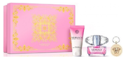 Versace Bright Crystal darilni set, toaletna voda 90 ml + losjon za telo 100 ml + obesek za ključe