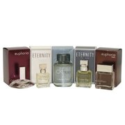 Calvin Klein mini set darilni set, Euphoria Woman 4ml + Eternity Woman 5ml + CK Free 10ml + Eternity Man 10ml + Euphoria Man 10ml - poškodovana embalaža