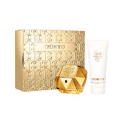 Paco Rabanne Lady Million darilni set, parfumska voda 80 ml + losjon za telo 100 ml