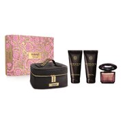 Versace Crystal Noir darilni set, parfumska voda 90 ml + losjon za telo 100 ml + shower gel 100 ml + bag