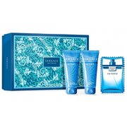 Versace Man Eau Fraiche Darilni set, Toaletna voda 50ml + Gel za prhanje 50ml + aftershave 50ml
