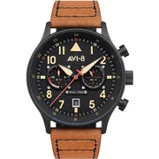 AVI-8 AV-4088-03 Carey Dual Time 44mm 5ATM