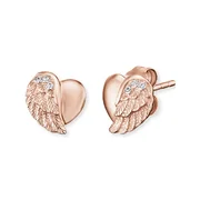 Engelsrufer Ear Studs Heart Wings ERE-LILHEARTWING-STR