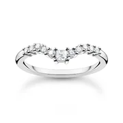Thomas Sabo Ladies Ring TR2398-051-14-52 V-shape size 52